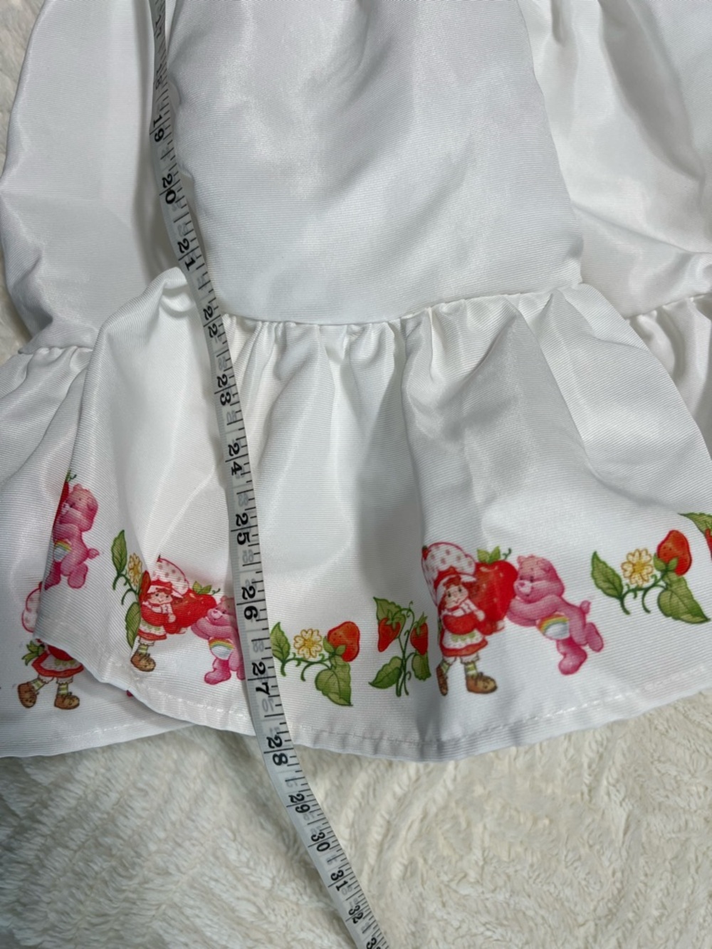 Dolls Kill Strawberry Shortcake Care Bears Puff Sleeve Coquette Dress M - Picture 12 of 16